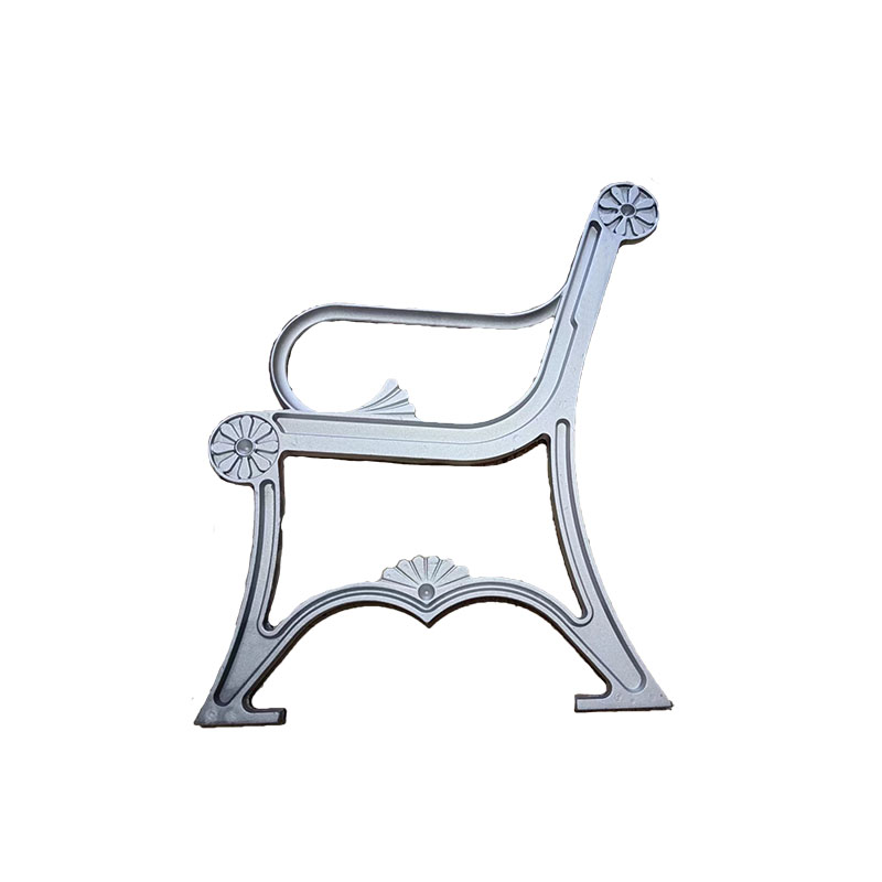 Cast aluminium bench end