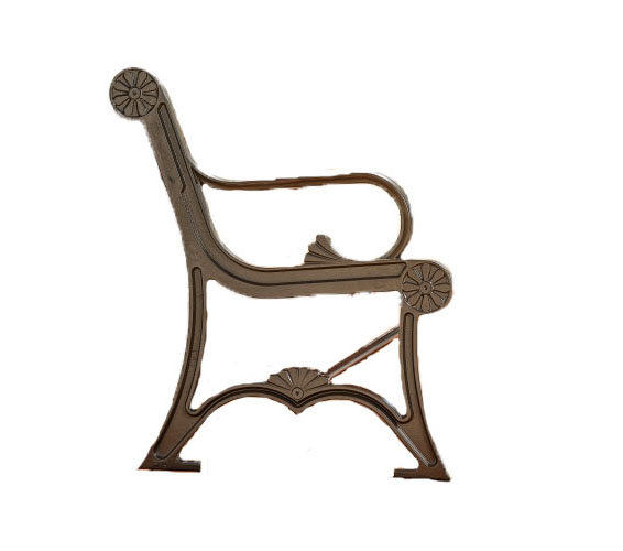 Cast iron bench end