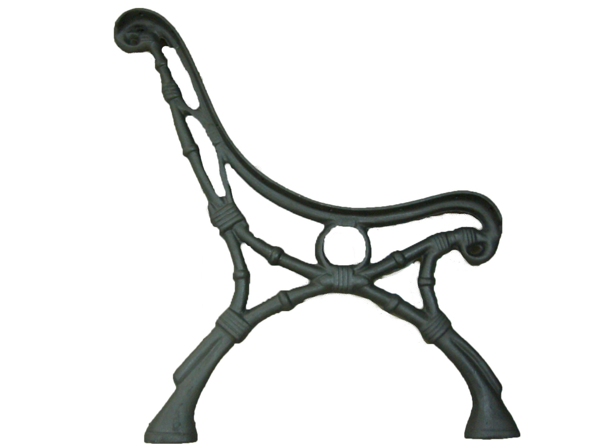 Cast iron bench end